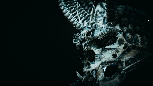 Image darkness, jaw, mythical creature, bone, art