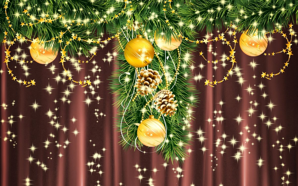 Neujahr, Weihnachten, Christmas Ornament, Branch, Weihnachtsdekoration. Wallpaper in 2560x1600 Resolution