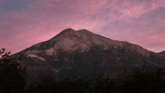 Image dusk, wilderness, morning, mountainous landforms, mountain
