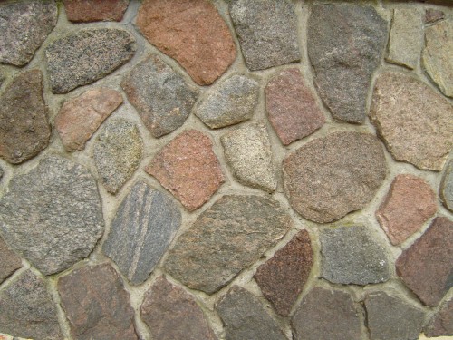 Image brown and gray brick wall