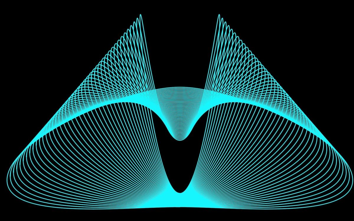 Illustration à Rayures Bleues et Blanches. Wallpaper in 1920x1200 Resolution