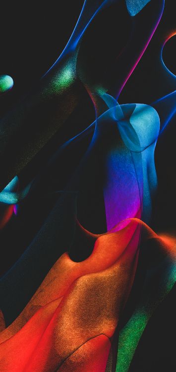 光, 分形技术, 艺术, 绿色的, 红色的 壁纸 1422x3000 允许