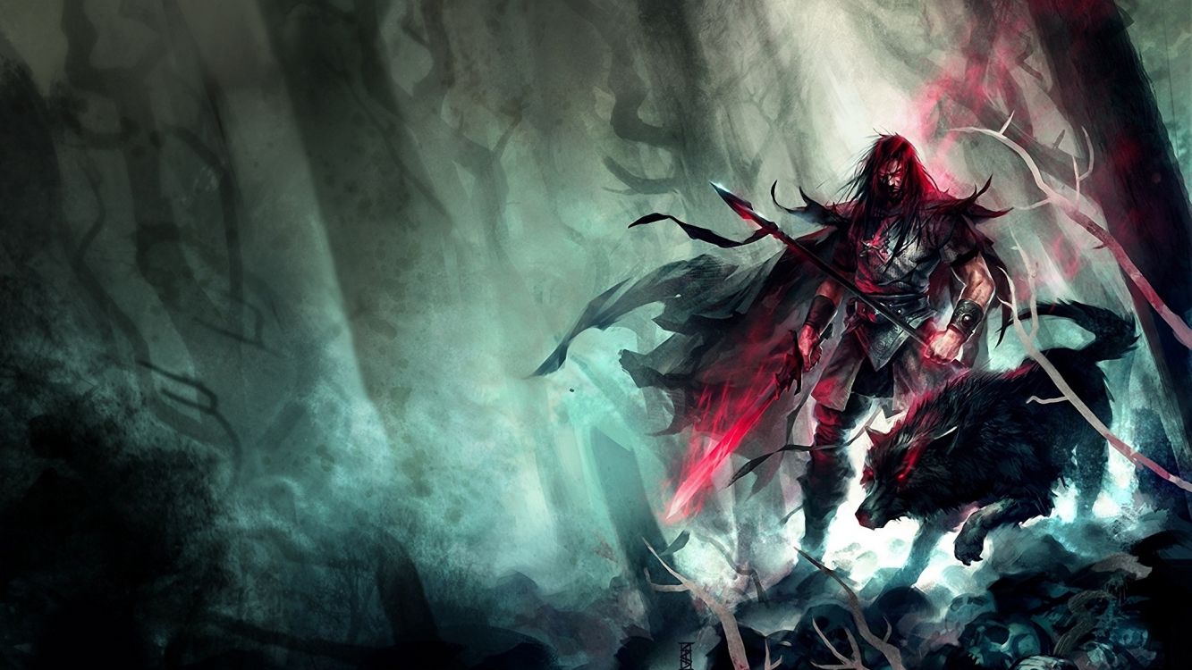 Tableau Abstrait Blanc Rouge et Noir. Wallpaper in 2048x1152 Resolution