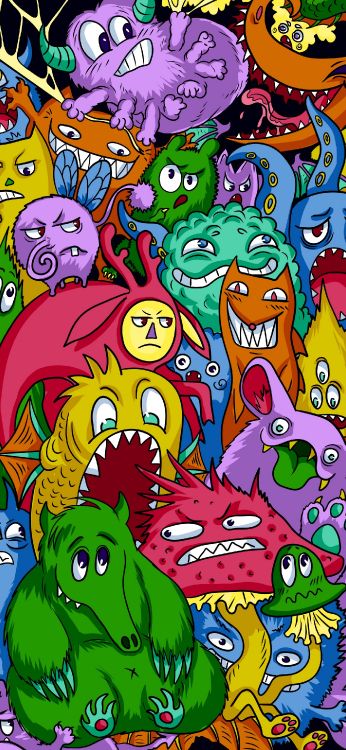 Cartoon, Arts Visuels, Art, Green, Organe. Wallpaper in 1407x3045 Resolution