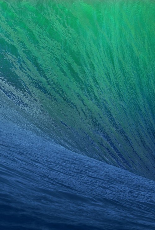 Image apple, green, blue, aqua, wave