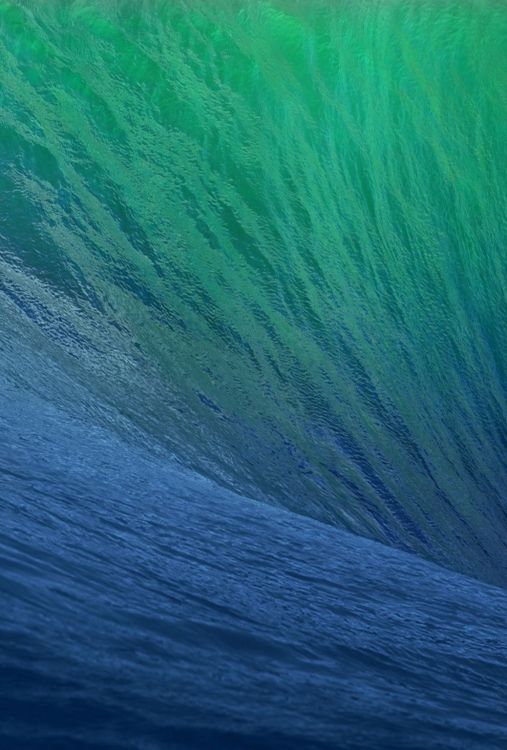 apple, green, blue, aqua, wave