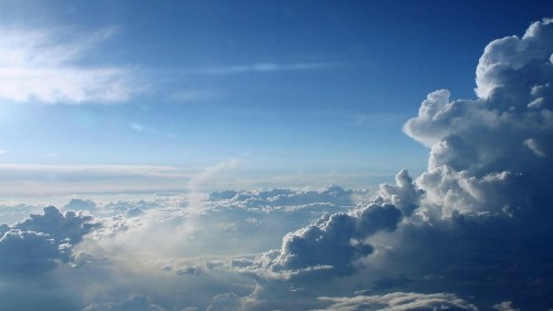 Image white clouds and blue sky during daytime