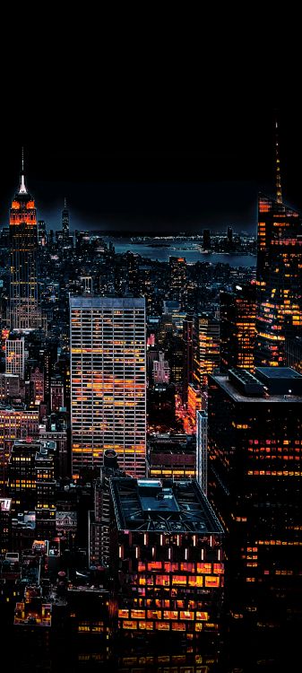 Stadtlandschaften, Kleines Dunkles Zeitalter, Tick Tack, Verborgene Götter, Nacht. Wallpaper in 1080x2400 Resolution