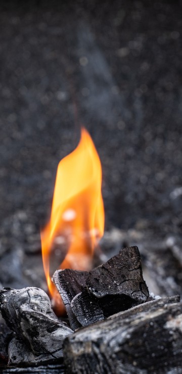 Image flame, charcoal, fire, ash, campfire