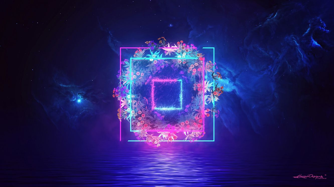 紫色的, 光, 紫罗兰色, 文本, 分形技术 壁纸 3840x2160 允许