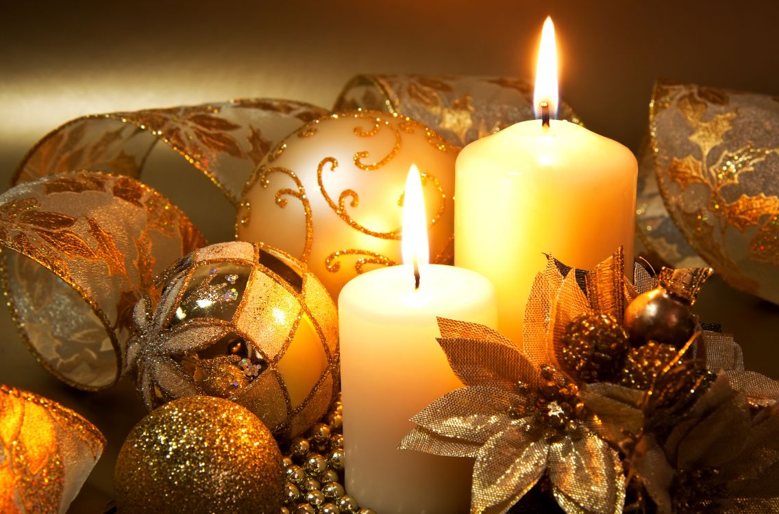 Christmas Decoration, Christmas Day, Christmas Ornament, Candle, Still Life. Wallpaper in 7776x5128 Resolution