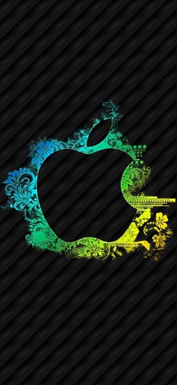 Grün-weißer Blumenkranz. Wallpaper in 1125x2436 Resolution