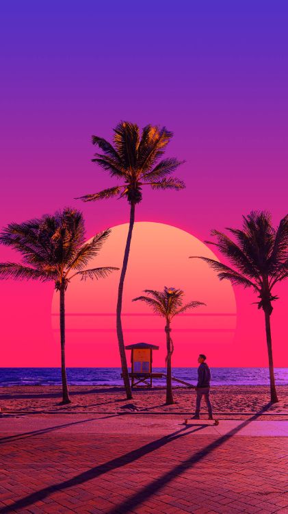 Lienzo, Arte, Cartel, Crear, Afterglow. Wallpaper in 1440x2560 Resolution