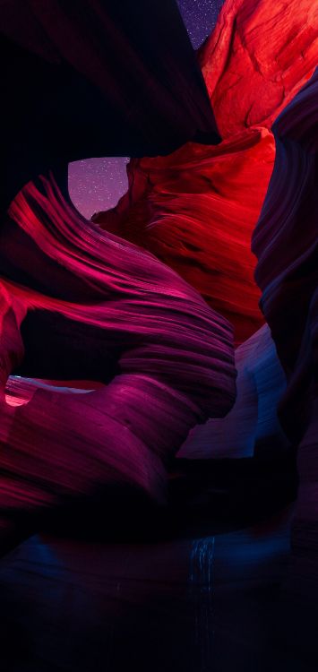 Antelope Canyon, Apple, Pétale, Purple, Pink. Wallpaper in 1516x3200 Resolution