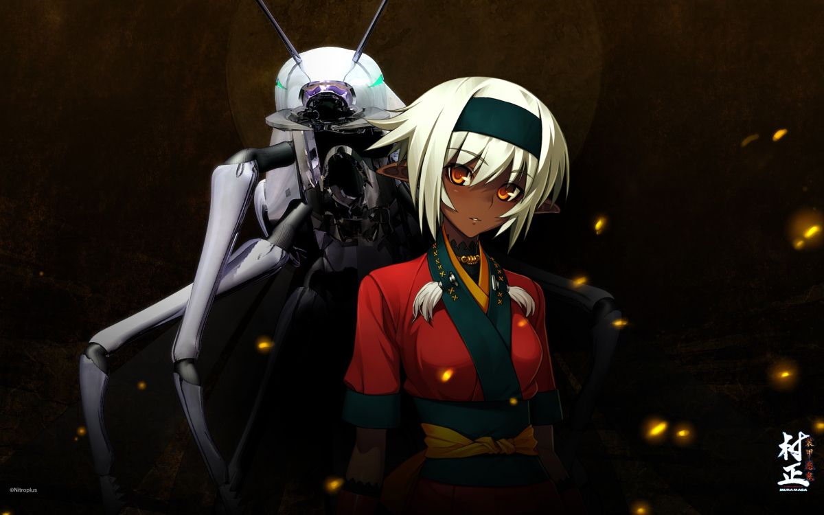 Femme en Costume Noir et Blanc Personnage D'anime. Wallpaper in 1920x1200 Resolution