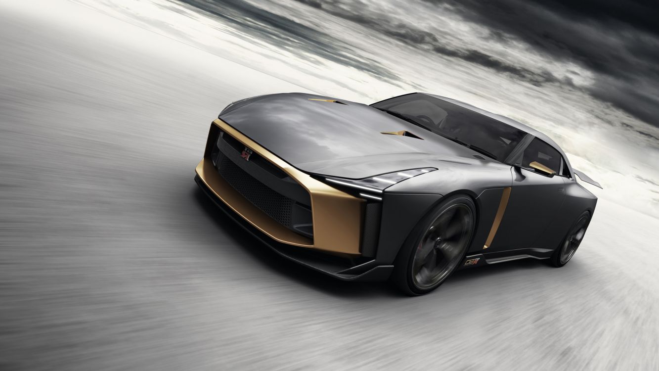 Schwarzer Lamborghini Aventador Unterwegs. Wallpaper in 2560x1440 Resolution