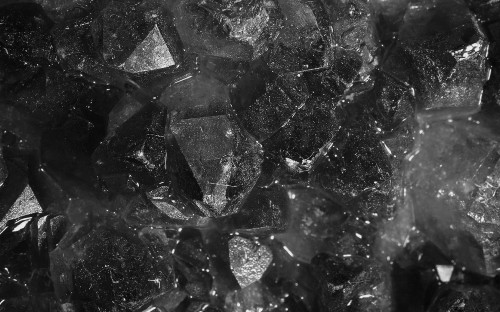 Image grayscale photo of broken glass