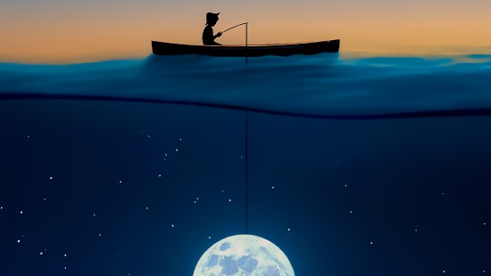 Image atmosphere, genshin impact, subreddit, moon, nature