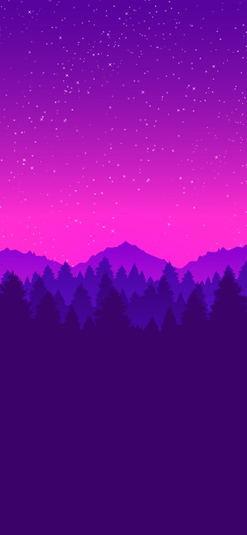 Image mountain, graphic design, drawing, atmosphere, purple