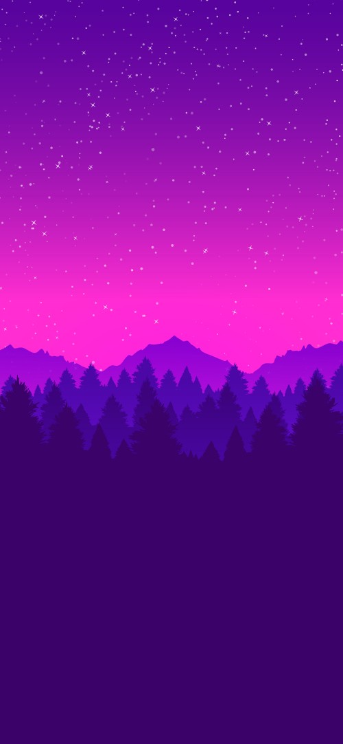 Image mountain, graphic design, drawing, atmosphere, purple