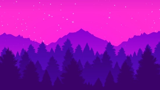 Image mountain, graphic design, drawing, atmosphere, purple