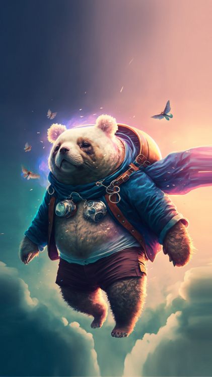 Extremsportart, Atmosphäre, Vogel, Cartoon, Cloud. Wallpaper in 1620x2880 Resolution