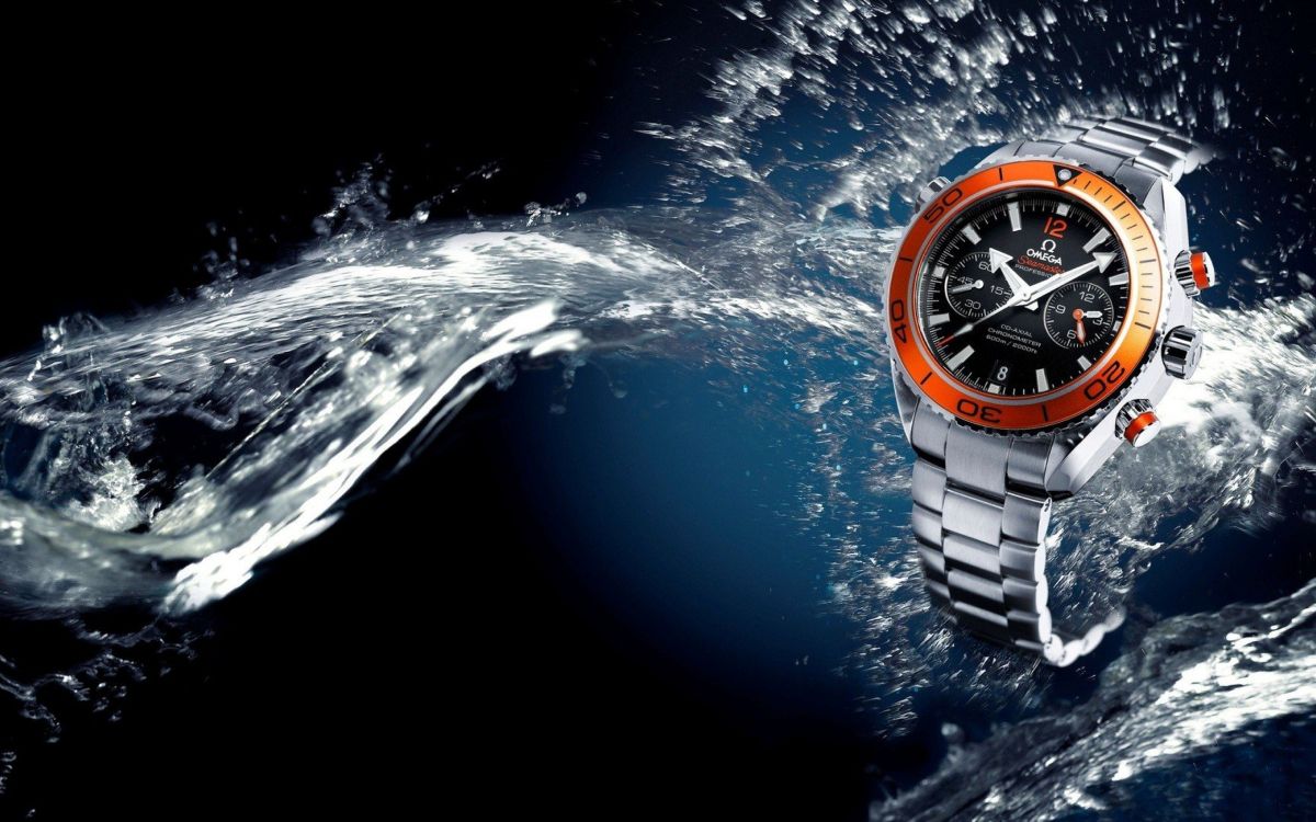 Silbernes Gliederarmband Runde Analoge Uhr. Wallpaper in 5120x3200 Resolution