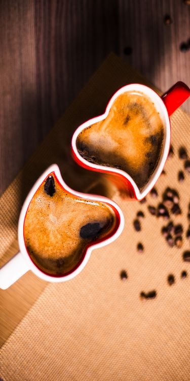 咖啡杯, 成分, 吉他的附件, 烹饪, 木 壁纸 1280x2560 允许