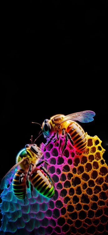 节肢动物, 昆虫, 蜜蜂, 害虫, 翼 壁纸 1440x3120 允许