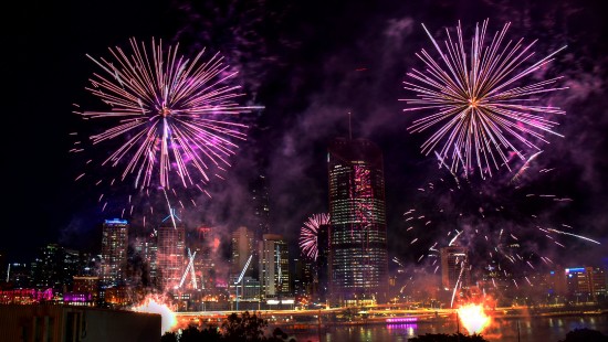 Image fireworks, atmosphere, world, skyscraper, light