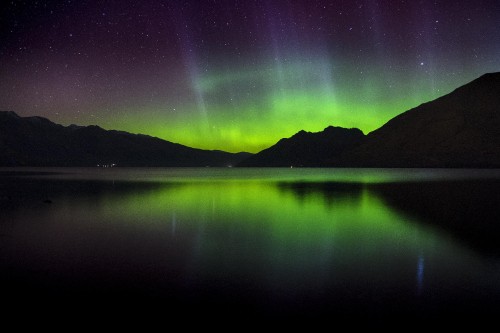 Image aurora, nature, green, reflection, light