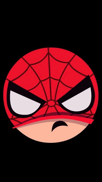 Image spiderman, spiderman angry logo, spider-man, superhero, peter parker