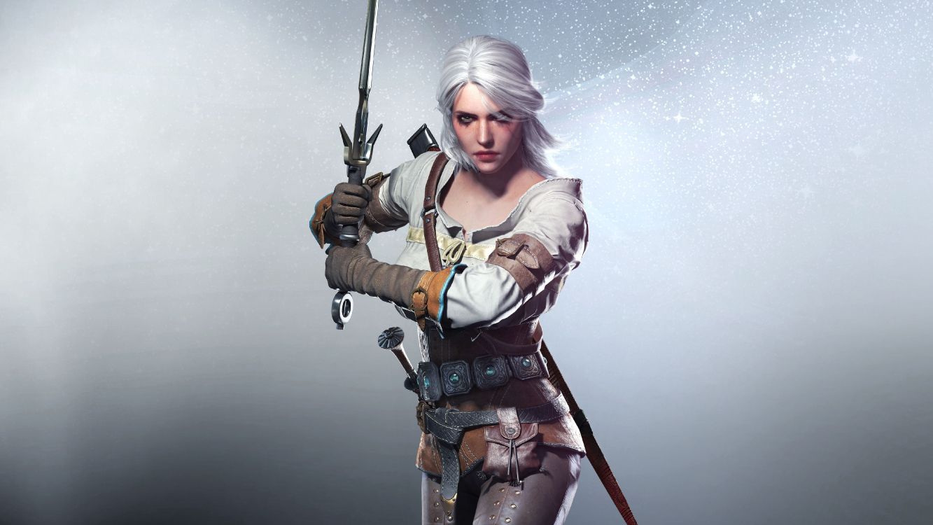 Ciri, The Witcher 3 Wild Hunt, Witcher, Figurine, Illustration. Wallpaper in 4613x2595 Resolution