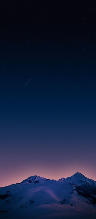 Ciel Bleu Avec Des Étoiles Pendant la Nuit. Wallpaper in 1200x2714 Resolution
