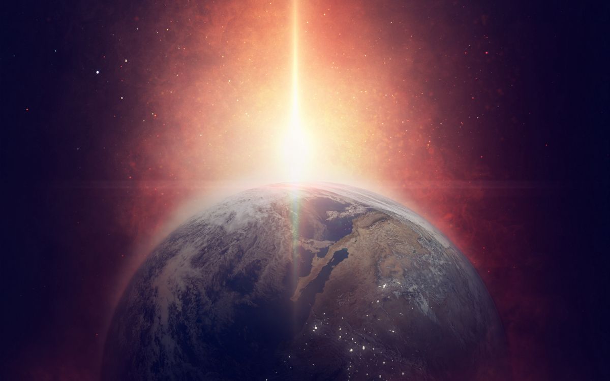 Mann, Der Nachts Auf Einer Felsformation Steht. Wallpaper in 3840x2400 Resolution