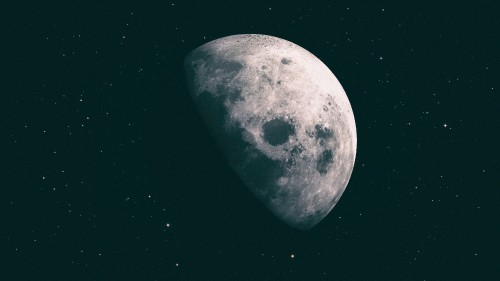 Image full moon in the night sky