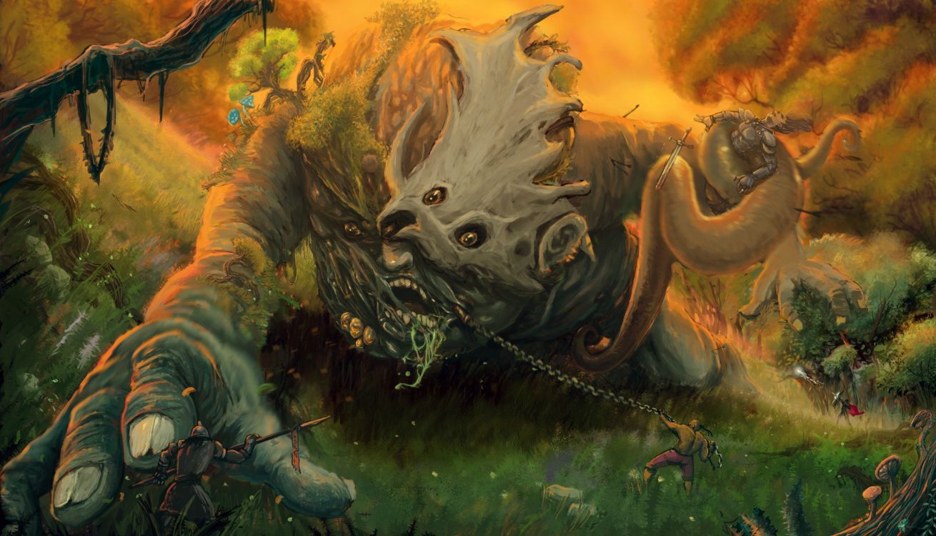 Dragón Gris en la Pintura al Agua. Wallpaper in 2650x1517 Resolution