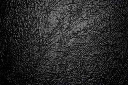 Image black leather textile in close up photography