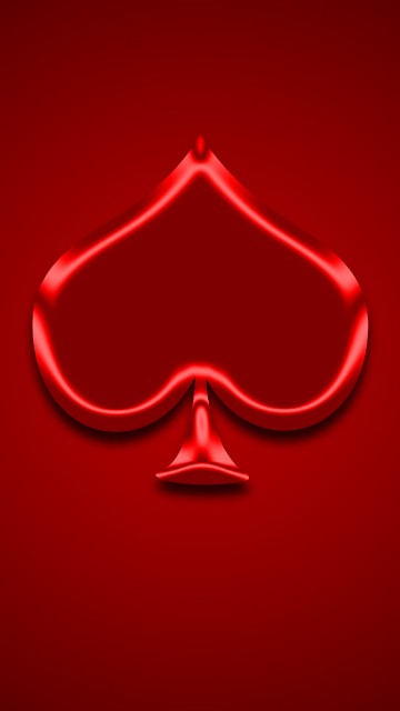 Image red heart with heart illustration