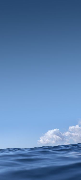 Blau, Tageszeit, Atmosphäre, Flüssigkeit, Horizont. Wallpaper in 1080x2400 Resolution