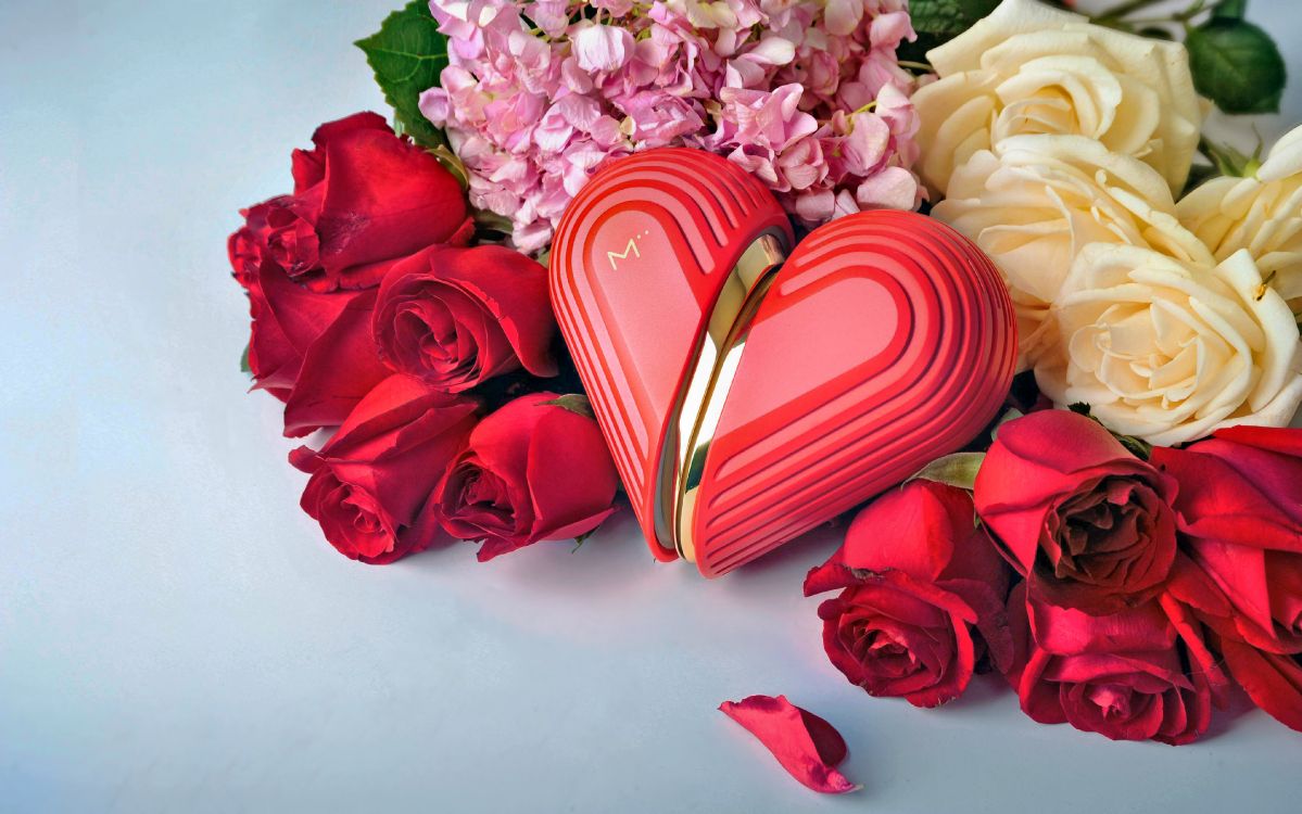 Fondos de Pantalla el Día de San Valentín, Ramo, Rojo, Las Flores
