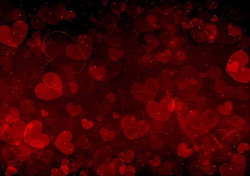 Image heart, vector graphics, valentines day, red, petal