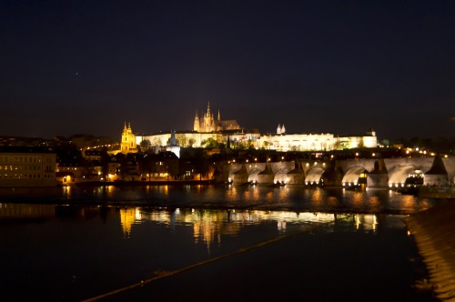 Image city skyline during night time