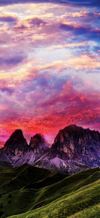 Notas Del Subsuelo, Ambiente, Montaña, Ecorregión, Afterglow. Wallpaper in 1080x2340 Resolution