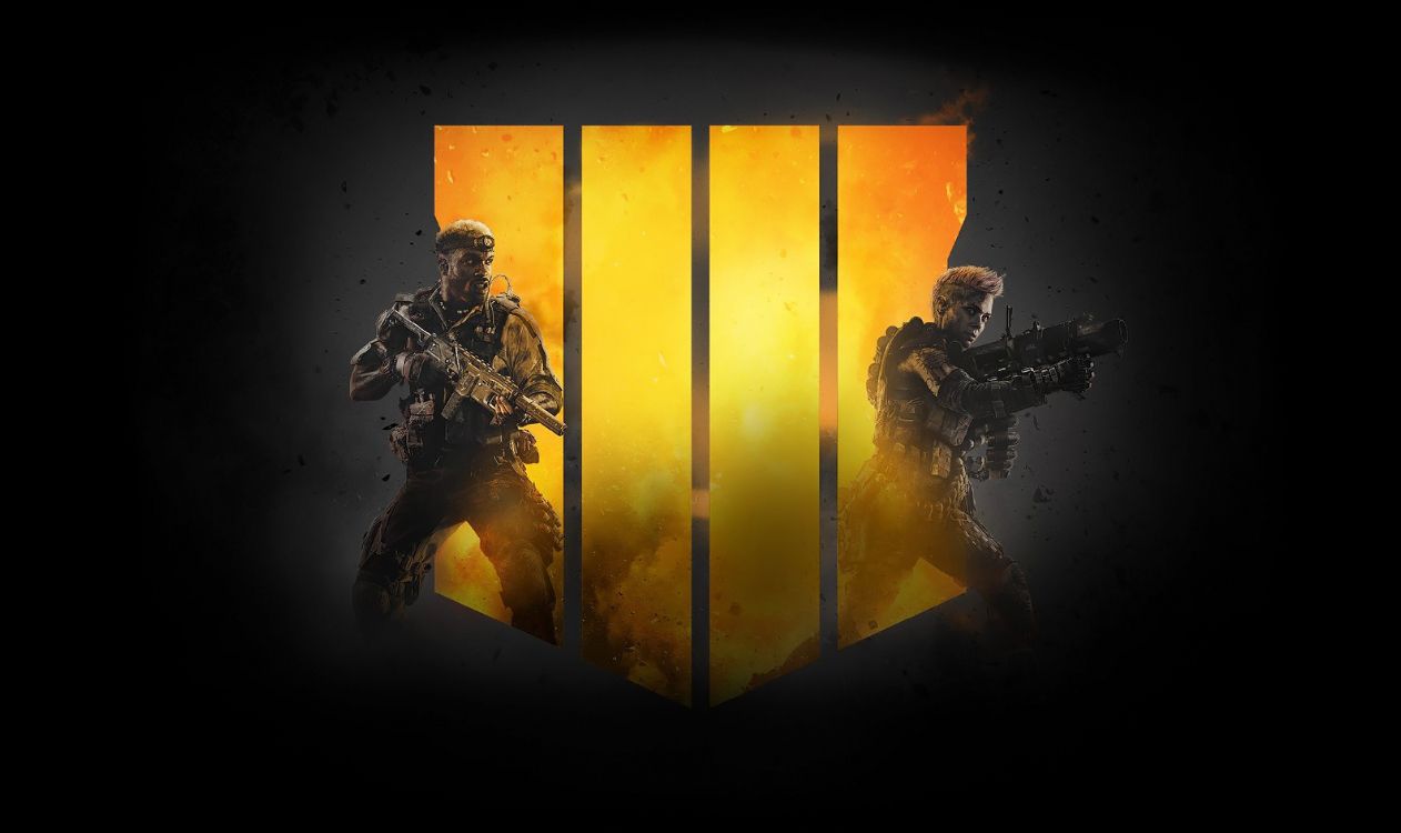 video games, yellow, Single-player video game, Call of Duty Black Ops 4, illustration