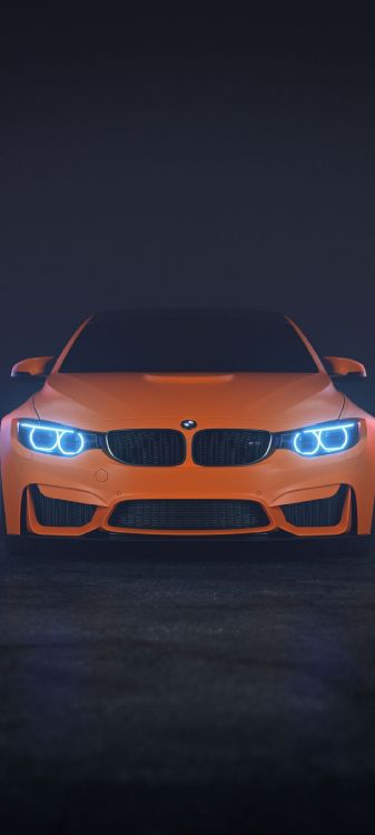 Orange BMW, BMW, Bayerische Motoren Werke AG, Bmw M3, BMW Série 8. Wallpaper in 1080x2400 Resolution