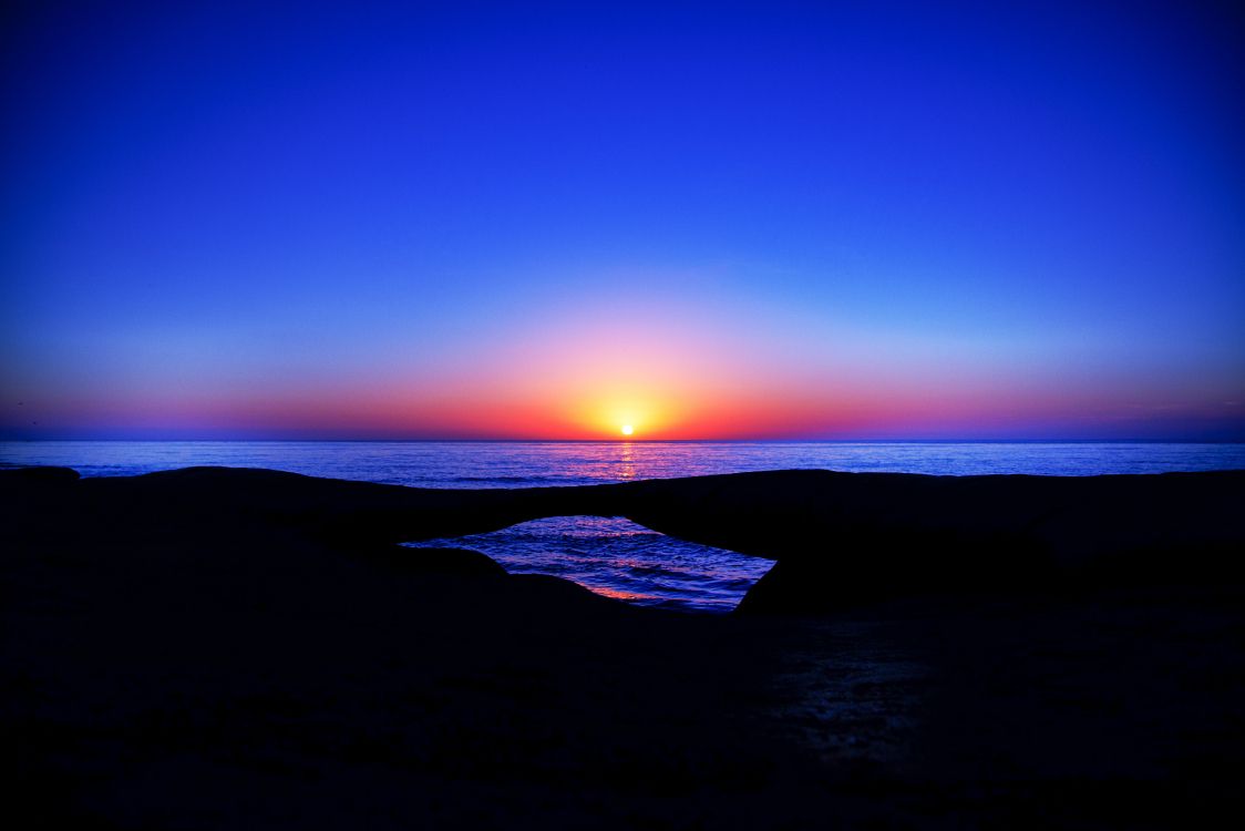 Horizont, Sonnenuntergang, Sonnenaufgang, Meer, Afterglow. Wallpaper in 5344x3563 Resolution