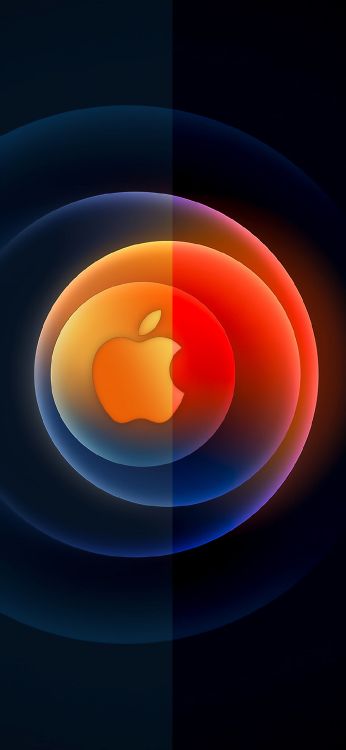 苹果, Ios, 平板电脑, 气氛, 橙色 壁纸 1080x2340 允许