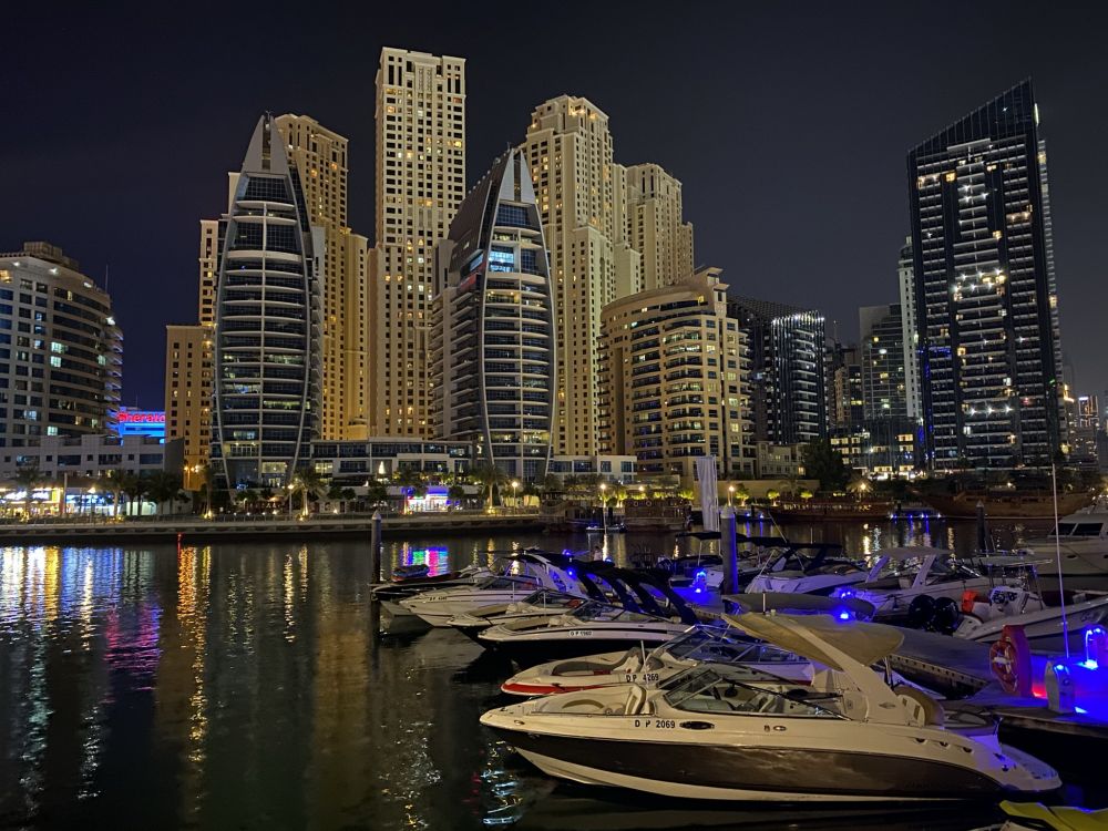 Dubai, Dubai Marina, Stadtlandschaften, Wolkenkratzer, Wasser. Wallpaper in 2048x1536 Resolution