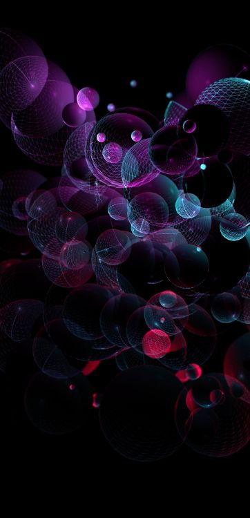 Luz, Arte Fractal, Morado, Agua, Violeta. Wallpaper in 1080x2235 Resolution